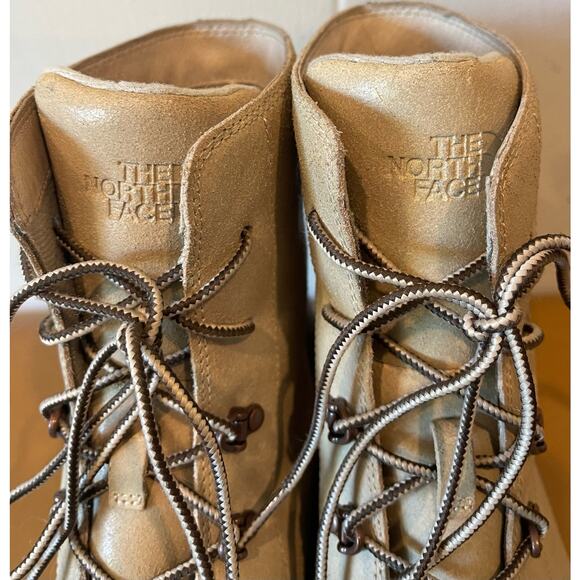 The North Face Ballard II Women's Leather Combat Boots Sz 11 Beige and Taupe - Picture 6 of 7